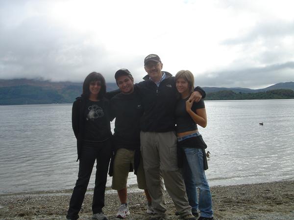 2007 With Ivana and kids in Scotland